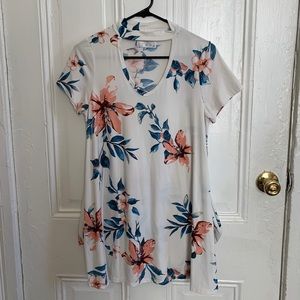White Floral Dress